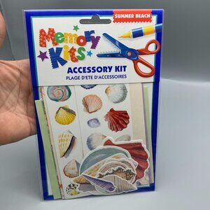 Memory Kits Accessory Kit for Summer Beach Themed Scrapbook Pages or Card Making
